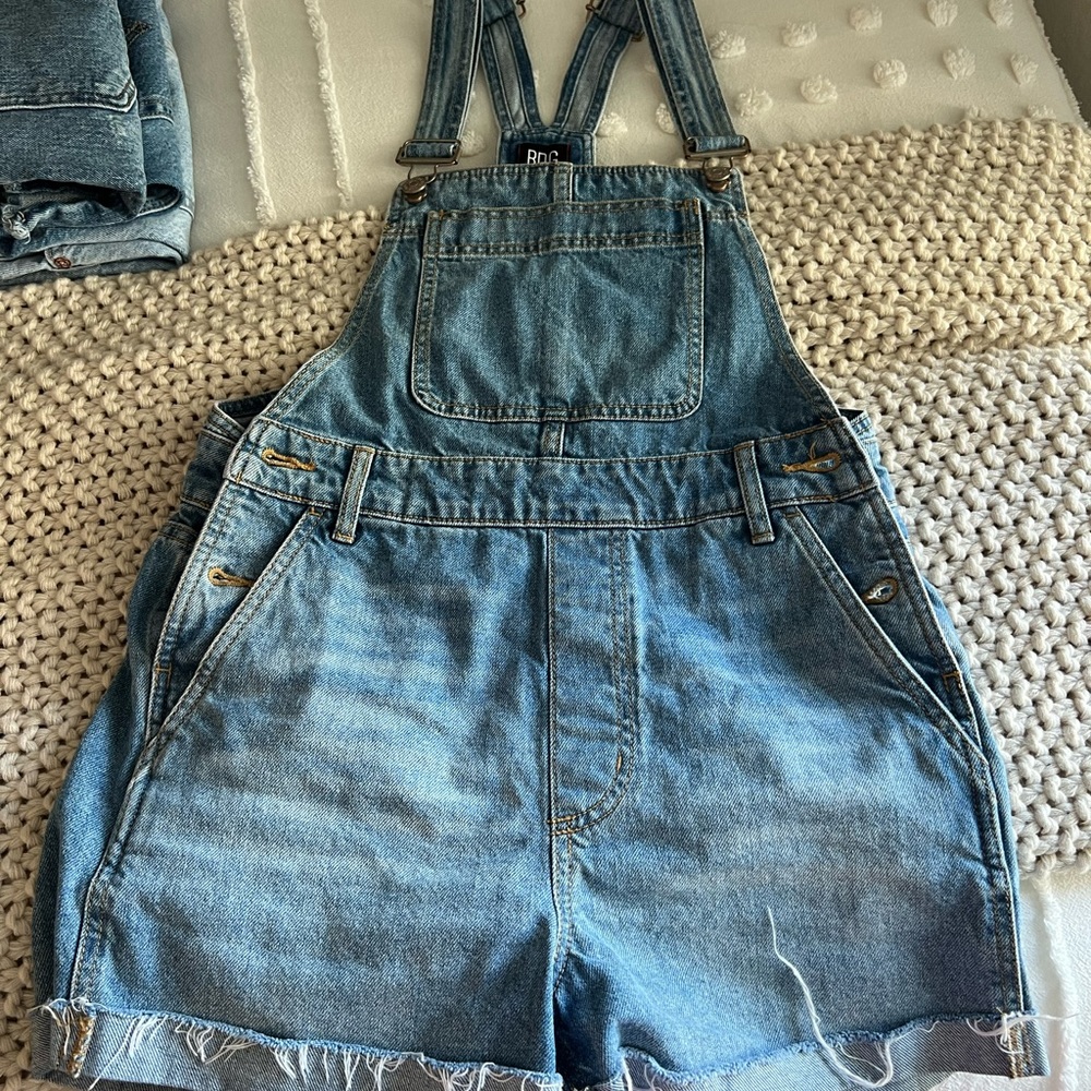 Urban outfitters medium wash overalls